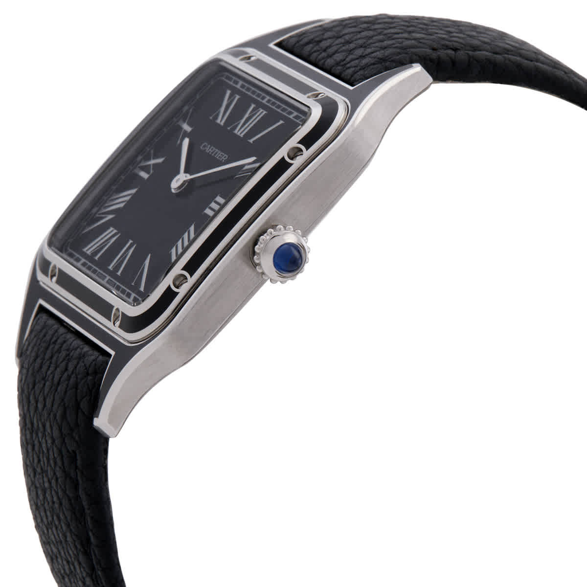Cartier Santos-Dumont Hand Wind Black Dial Watch WSSA0068