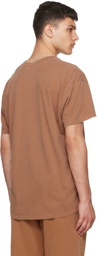 Les Tien Brown Garment-Dyed T-Shirt