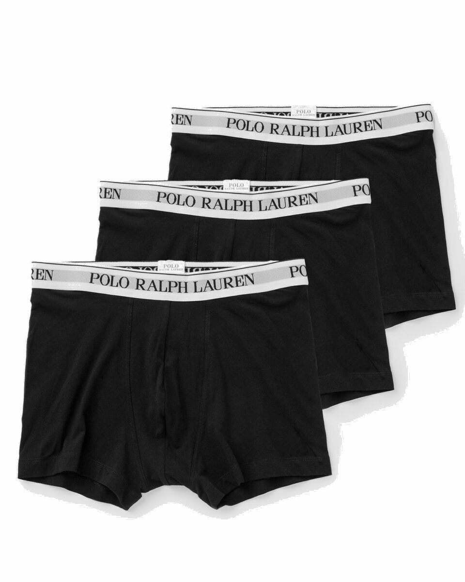 Photo: Polo Ralph Lauren Classic Stretch Cotton Trunk 3 Pack Black - Mens - Boxers & Briefs