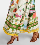 Alémais Paradiso printed linen maxi dress