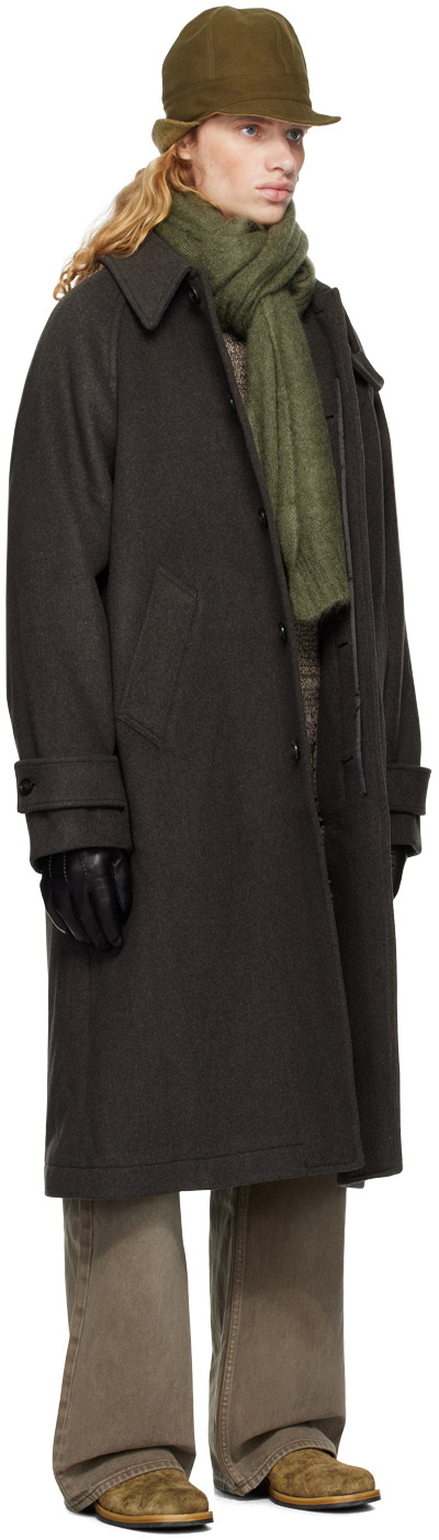 COOR Gray Cashmere-Blend Balmacaan Coat