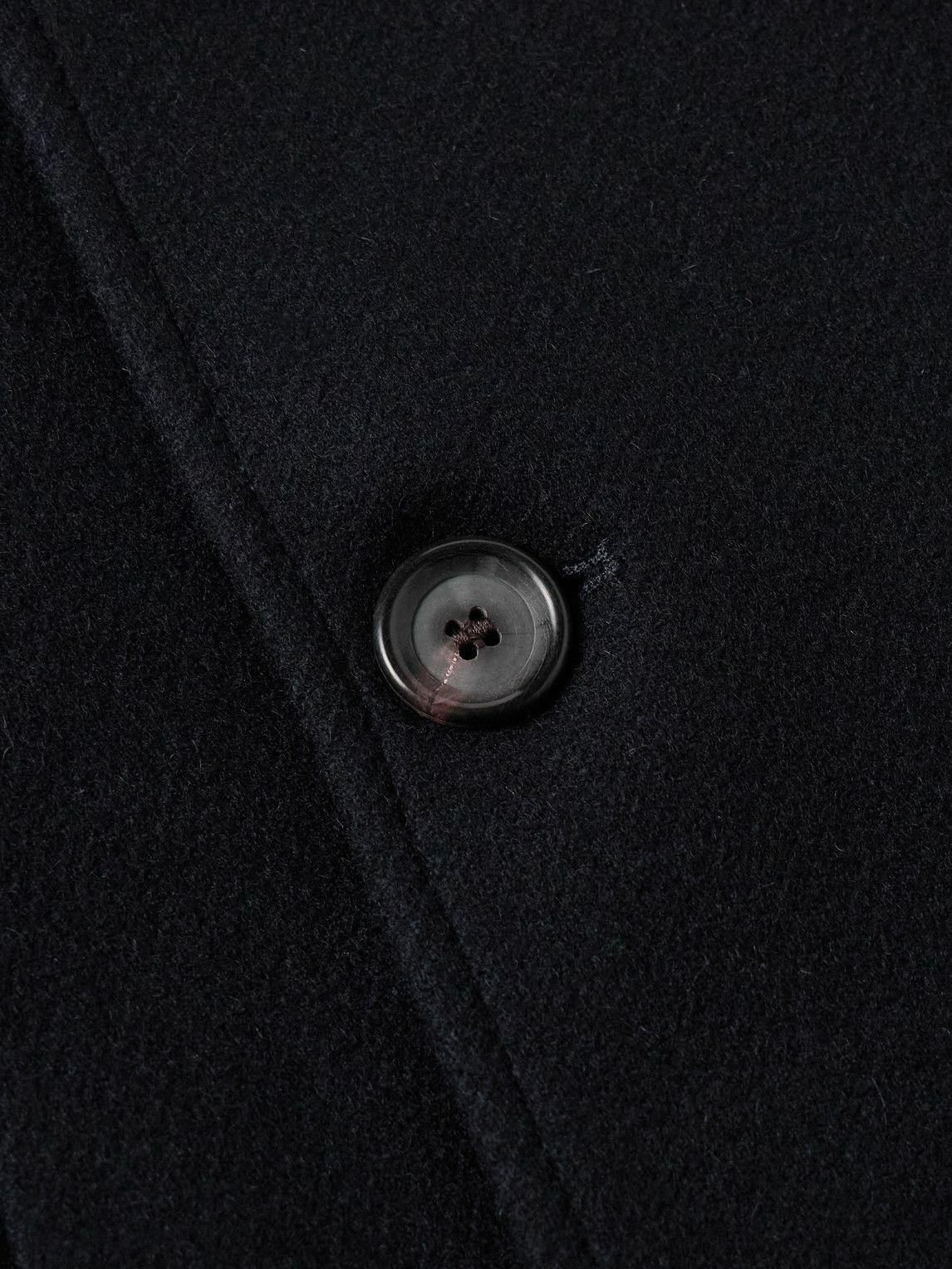 Oliver Spencer - Albion Double-Breasted Felt Coat - Blue