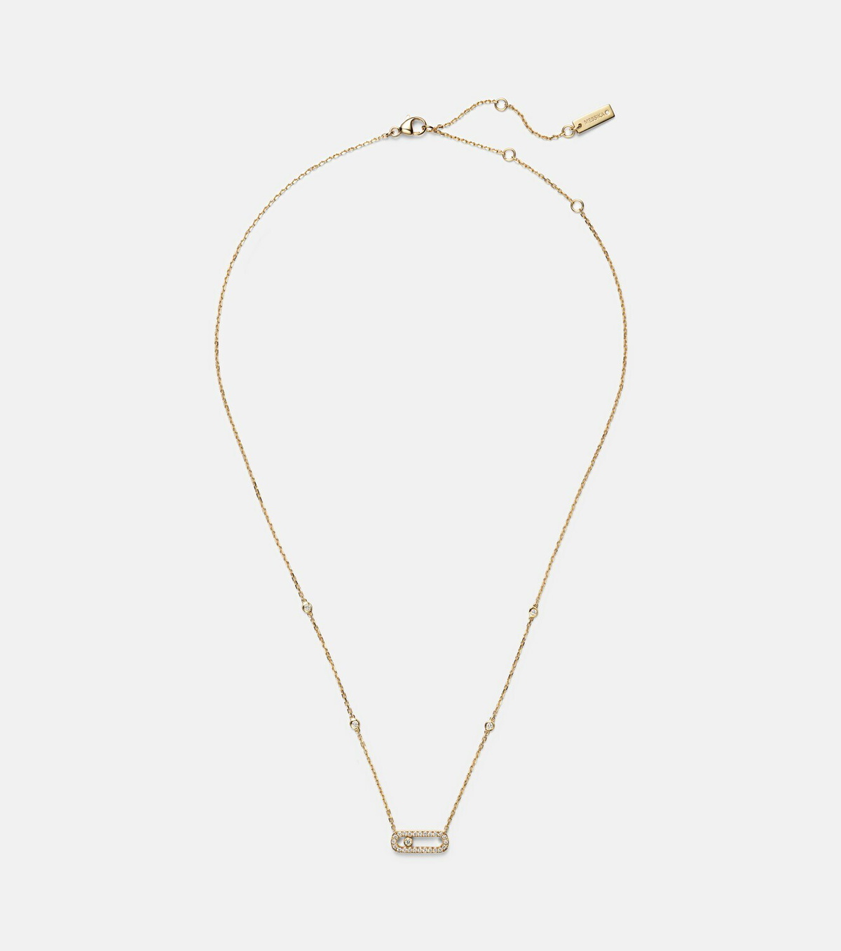 Messika Move Uno 18kt gold necklace with diamonds