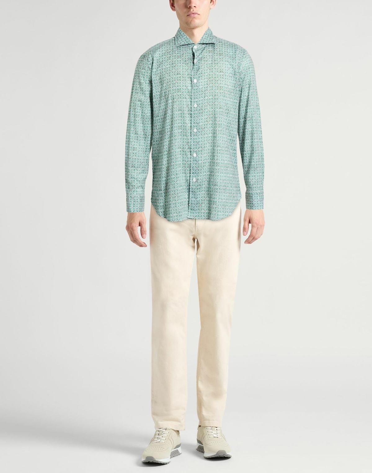 Fedeli Mens Shirt in Green
