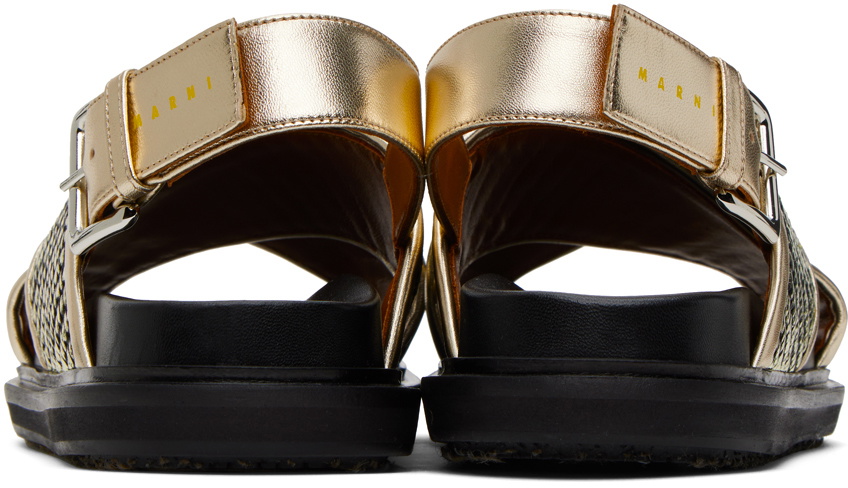 Marni hot sale gold sandals