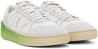 Lanvin White & Yellow Clay Sneakers