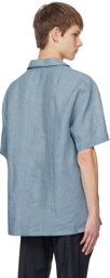 Brioni Blue Tennis-Tail Shirt