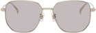Dunhill Silver & Purple Square Sunglasses