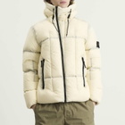 Stone Island Men's Seam Faded Light Nylon Tela Down Jacket in Ivory