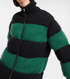 Moncler Genius - Ribbed-knit wool-blend down coat