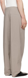 Hugo Beige Modern Fit Seersucker Trousers