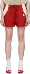 OPEN YY Red YY Color Block Shorts