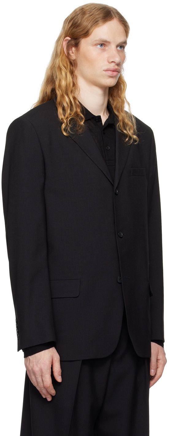 Filippa K Black Single Breasted Wool Blazer