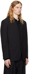 Filippa K Black Single Breasted Wool Blazer