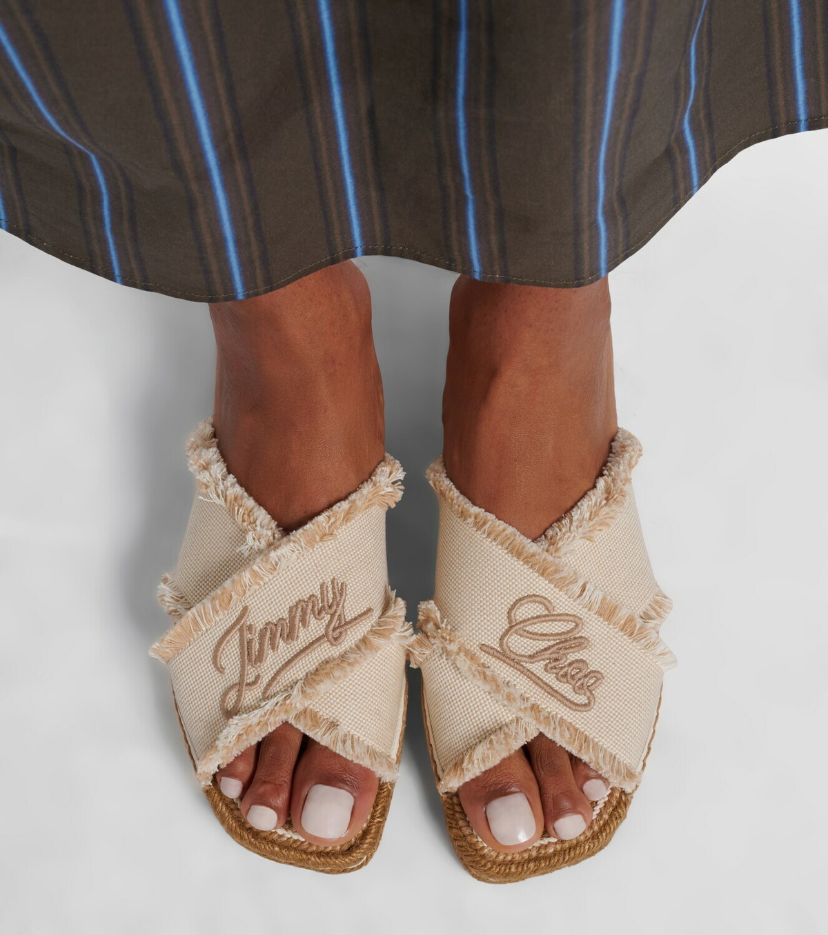 Jimmy Choo Aciel woven espadrille sandals