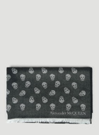 All Over Skull Scarf in Black