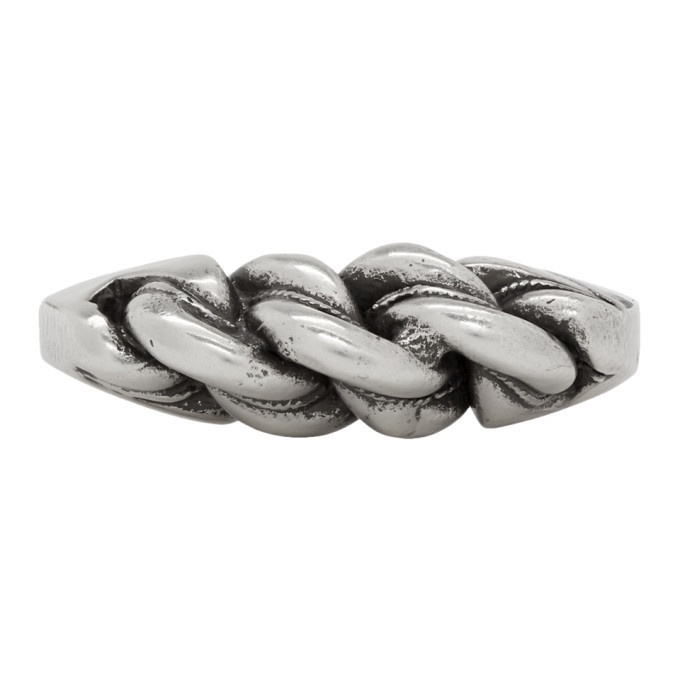 Photo: Saint Laurent Silver Torsade Ring