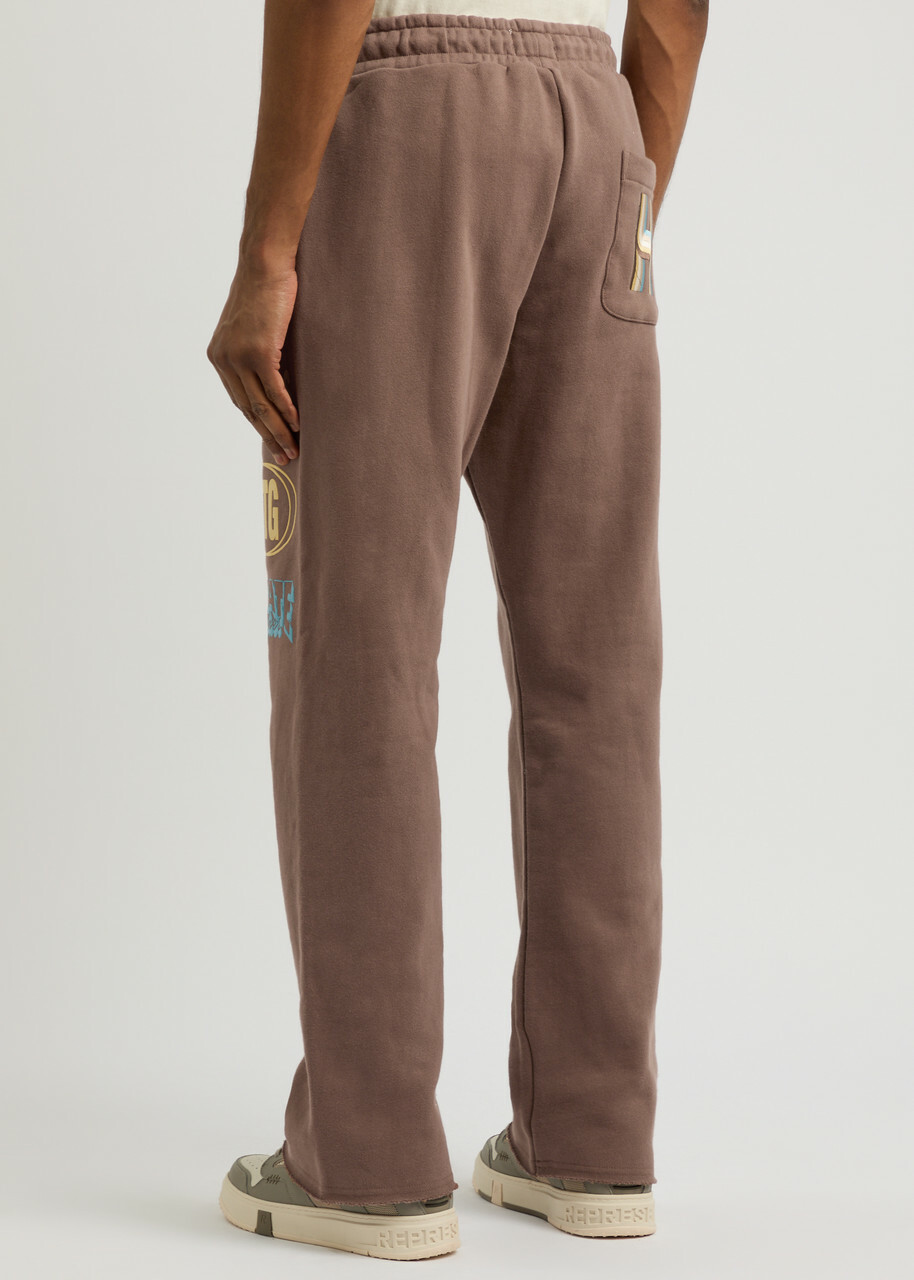Honor The Gift Studio Printed Cotton Sweatpants Brown