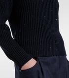 Brunello Cucinelli Sequined cashmere and wool-blend sweater