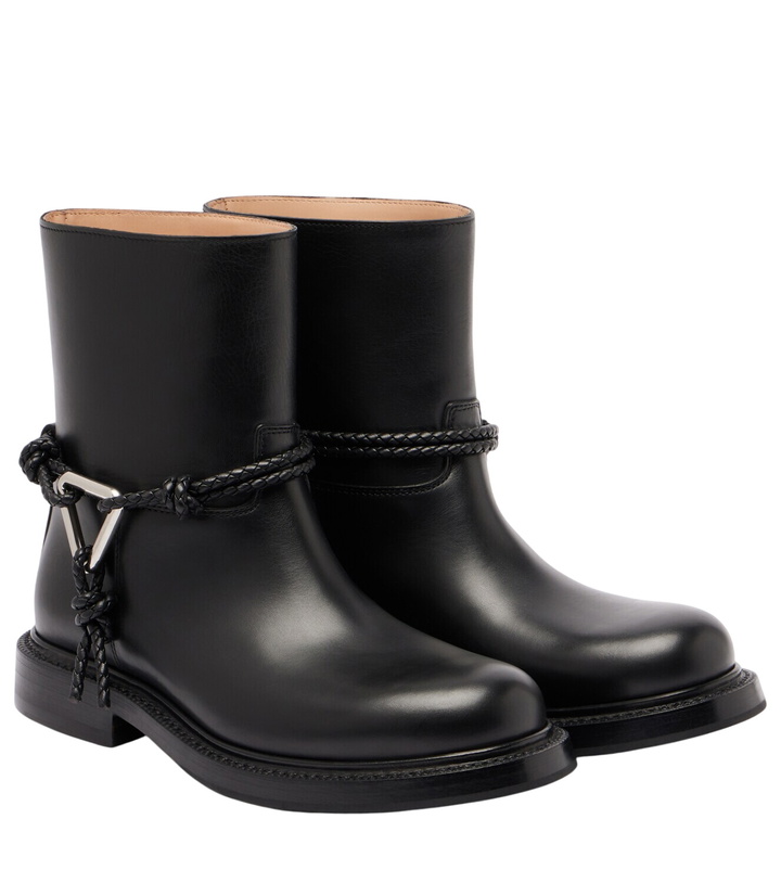 Photo: Bottega Veneta Leather ankle boots