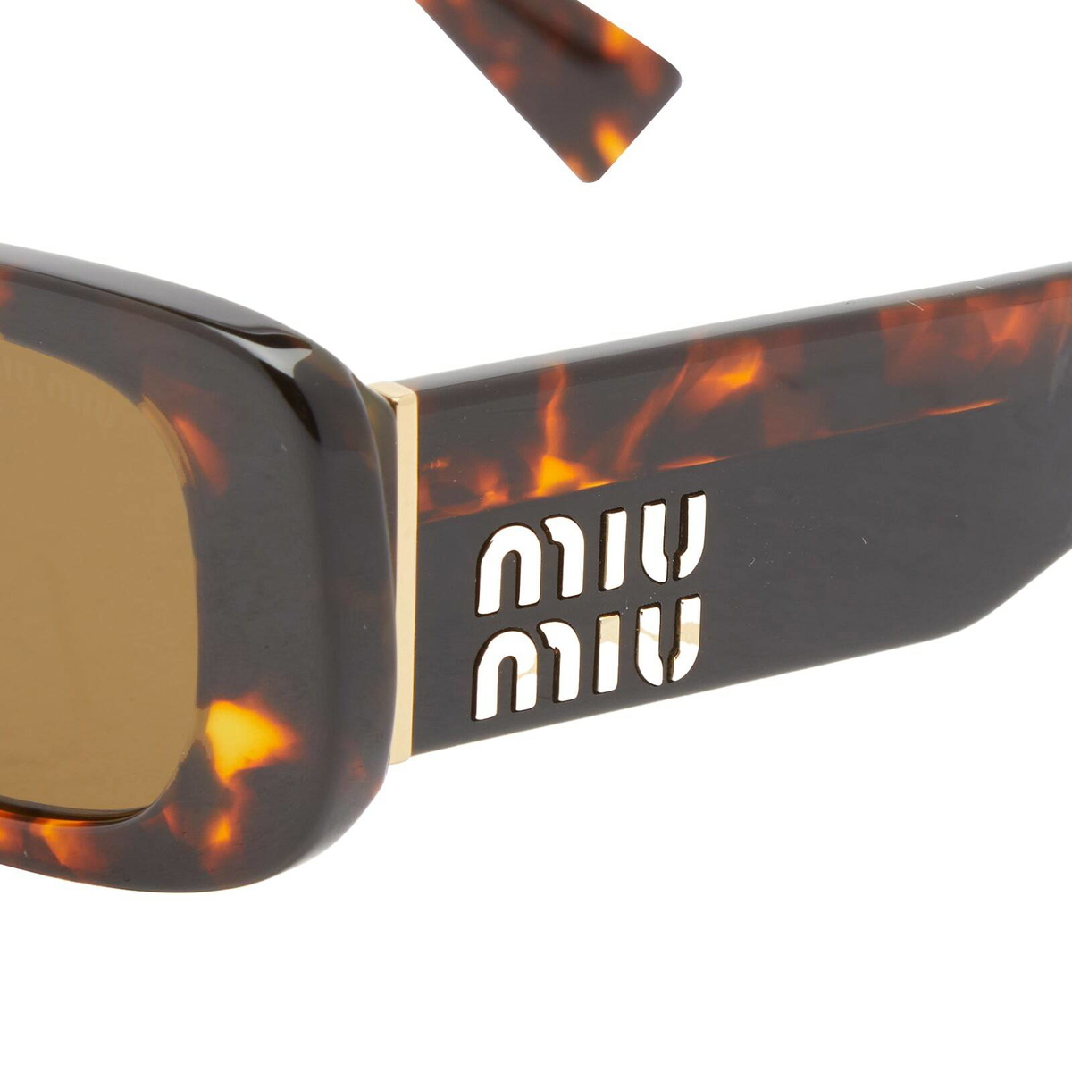 Miu Miu Eyewear Women's 08YS Sunglasses in Honey Havana
