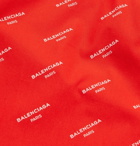 Balenciaga - Printed Cotton-Poplin Shorts - Red