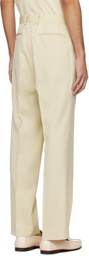 AURALEE Off-White Light Trousers