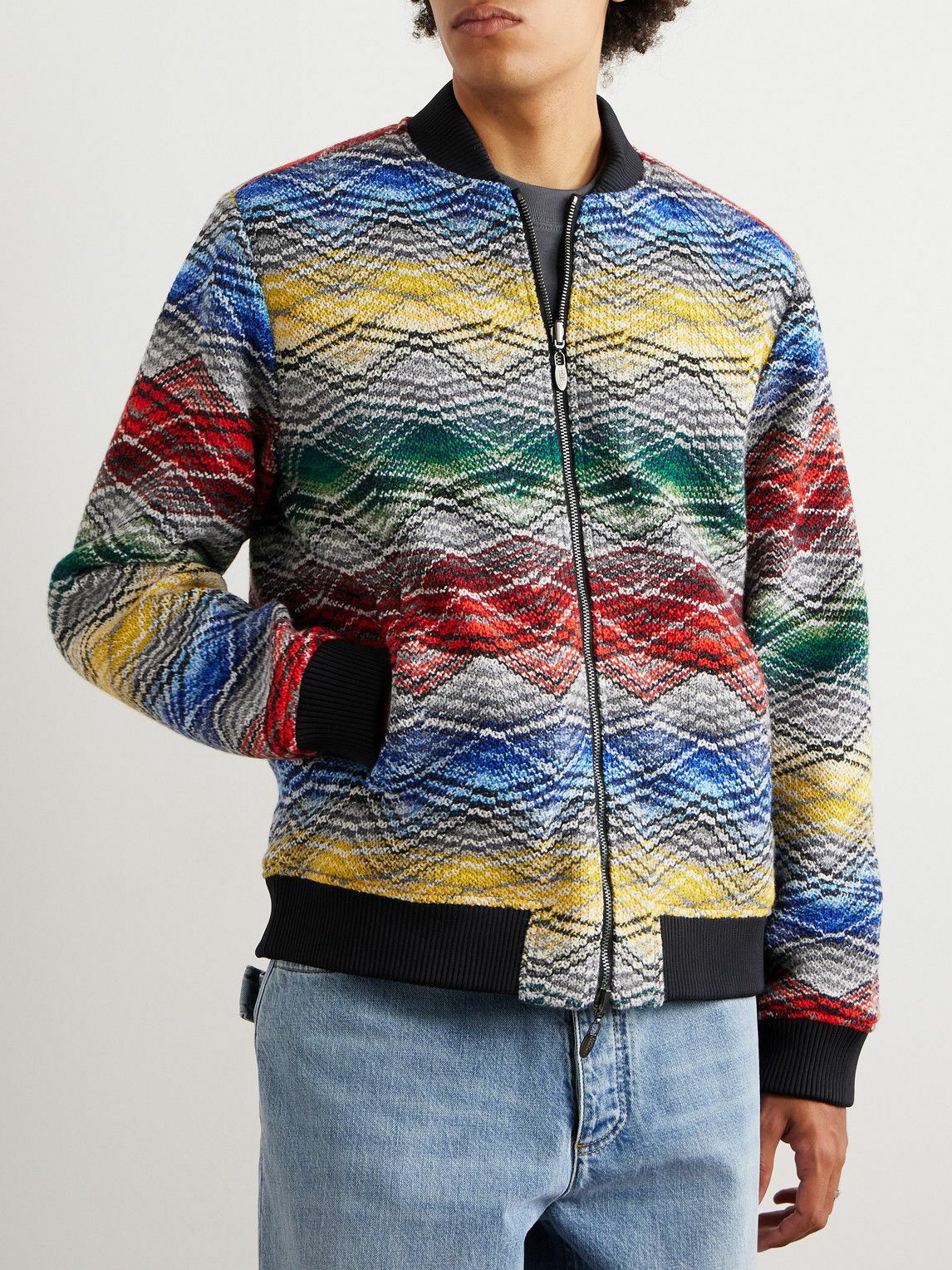 Missoni padded hooded jacket - Blue