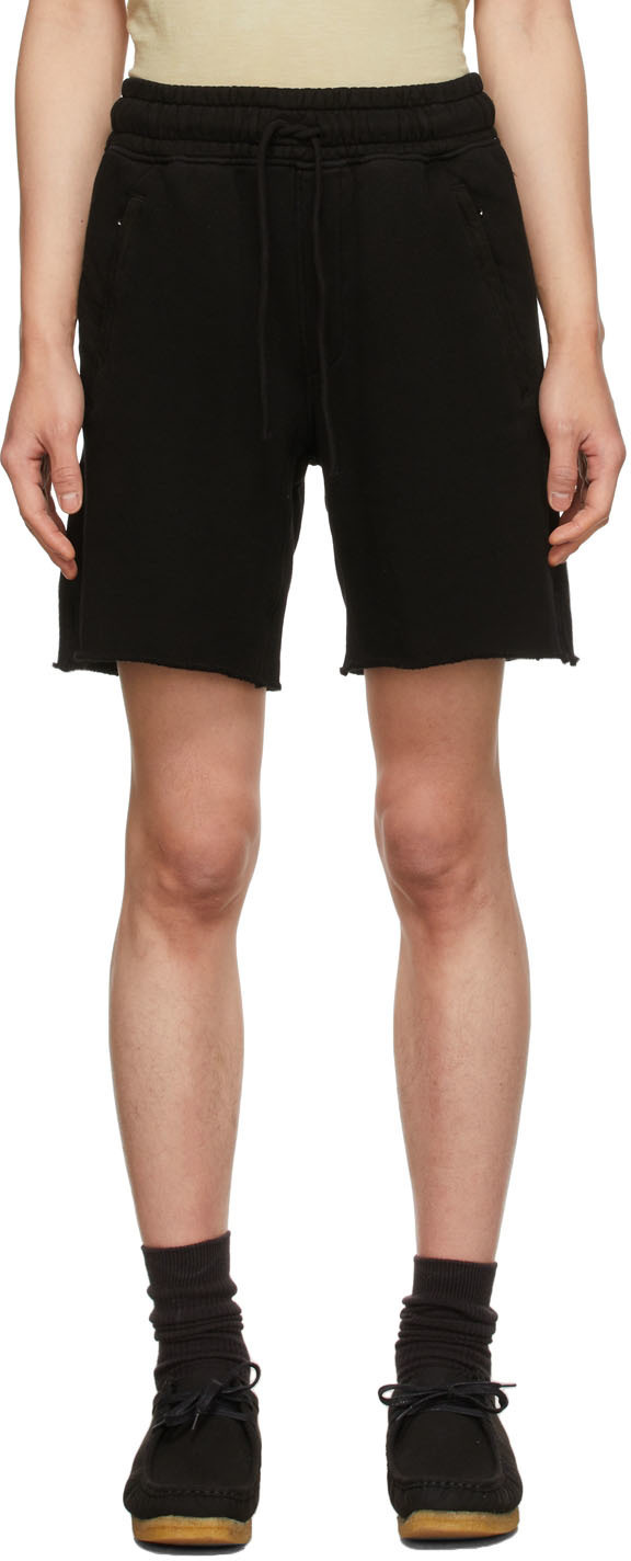 COTTON CITIZEN Black Bronx Zip Shorts