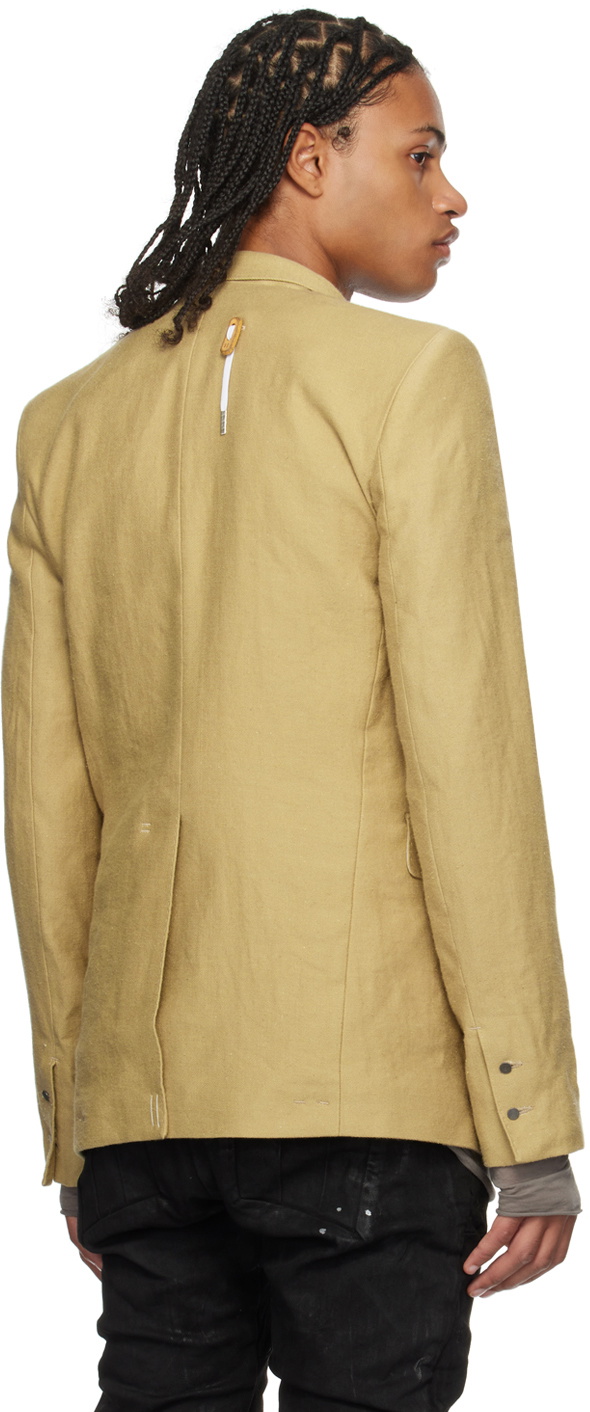 Boris Bidjan Saberi Beige Suit3 Blazer