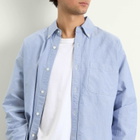 BEAMS Men's Heavy Oxford Button Down Shirt in Blue