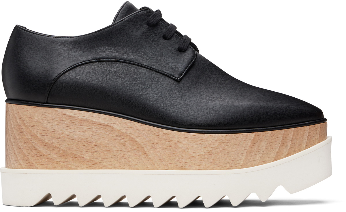 Stella McCartney Black Elyse Platform Derbys