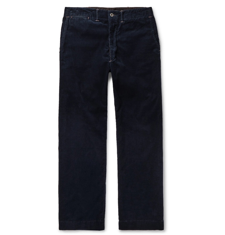 Photo: RRL - Williams Cotton-Blend Corduroy Trousers - Blue