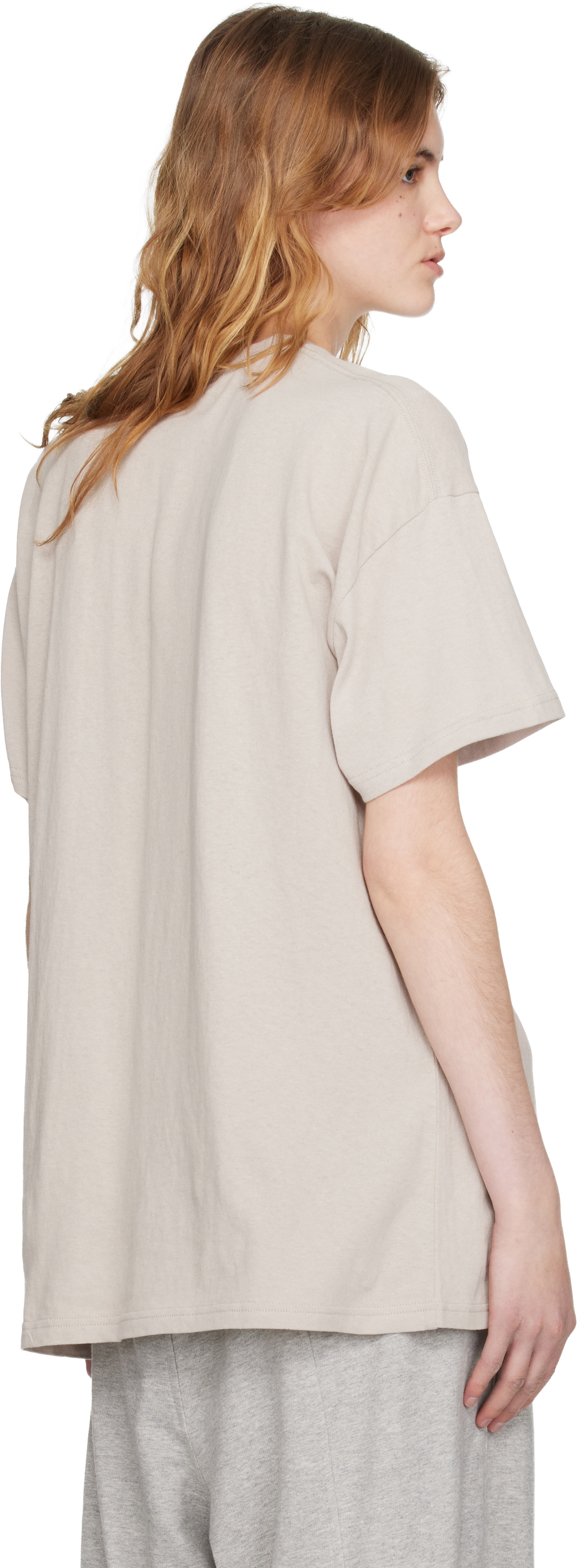 OPEN YY Beige Pet Club Kitty Party T-shirt