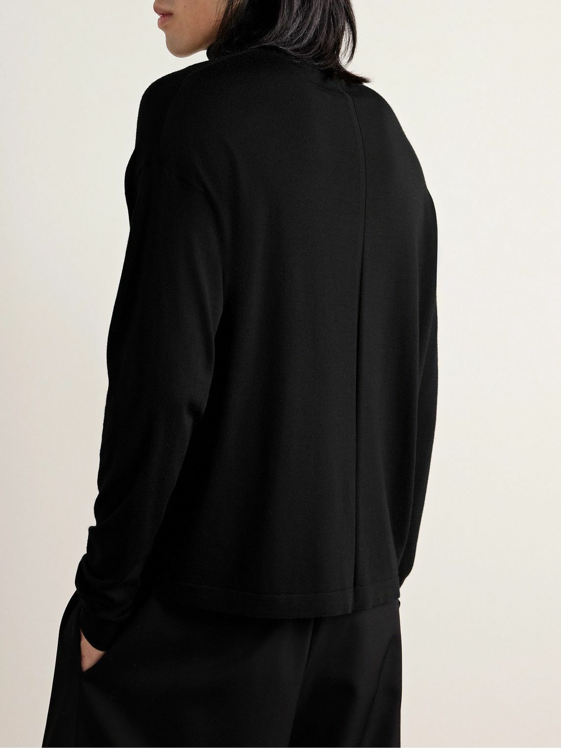 The Row - Mavel Wool Rollneck Sweater - Black