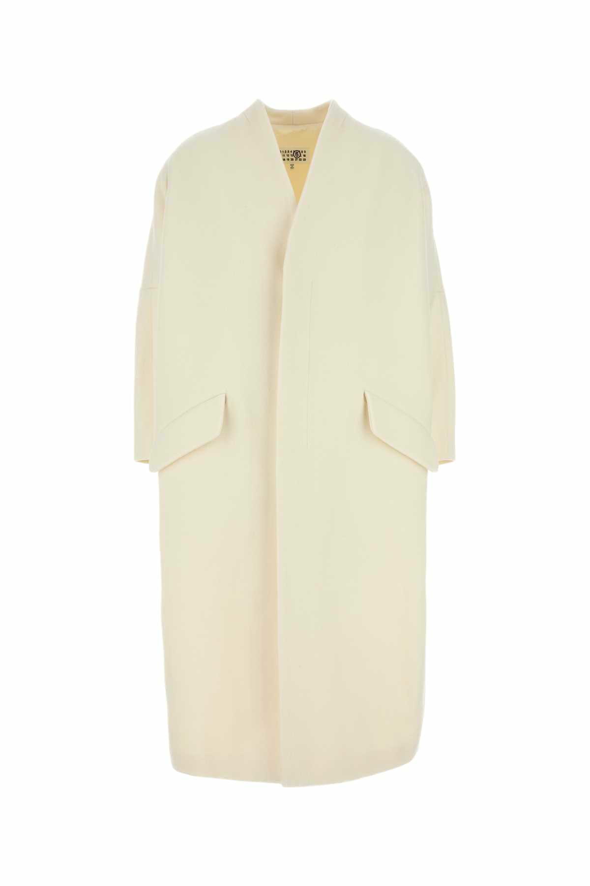 ジャケット MM6 MAISON MARGIELA White Stretch Polyester Blend Blazer White Painted Blazer by MM6 Maison Margiela on Sale
