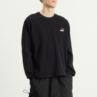 Boiler Room Men's Waffle Long Sleeve T-Shirt in Black