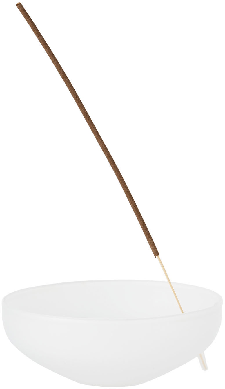 Los Objetos Decorativos White Opal Incense Holder