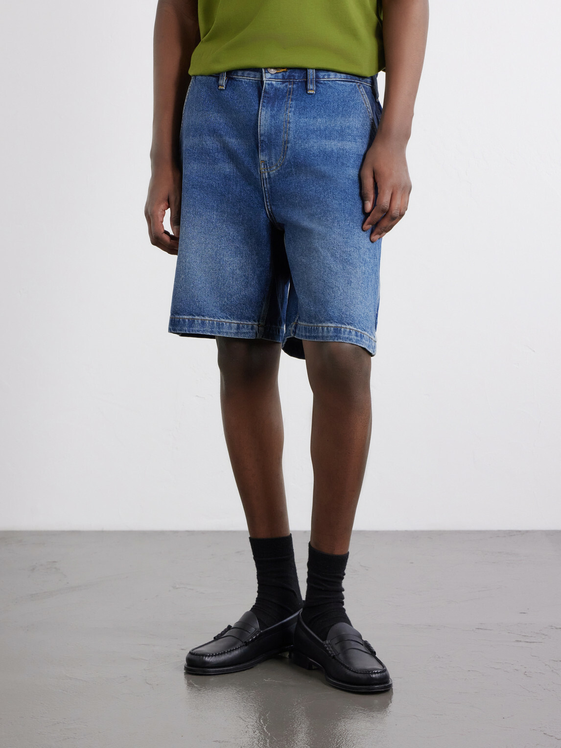 Corridor - Straight-Leg Denim Shorts - Blue