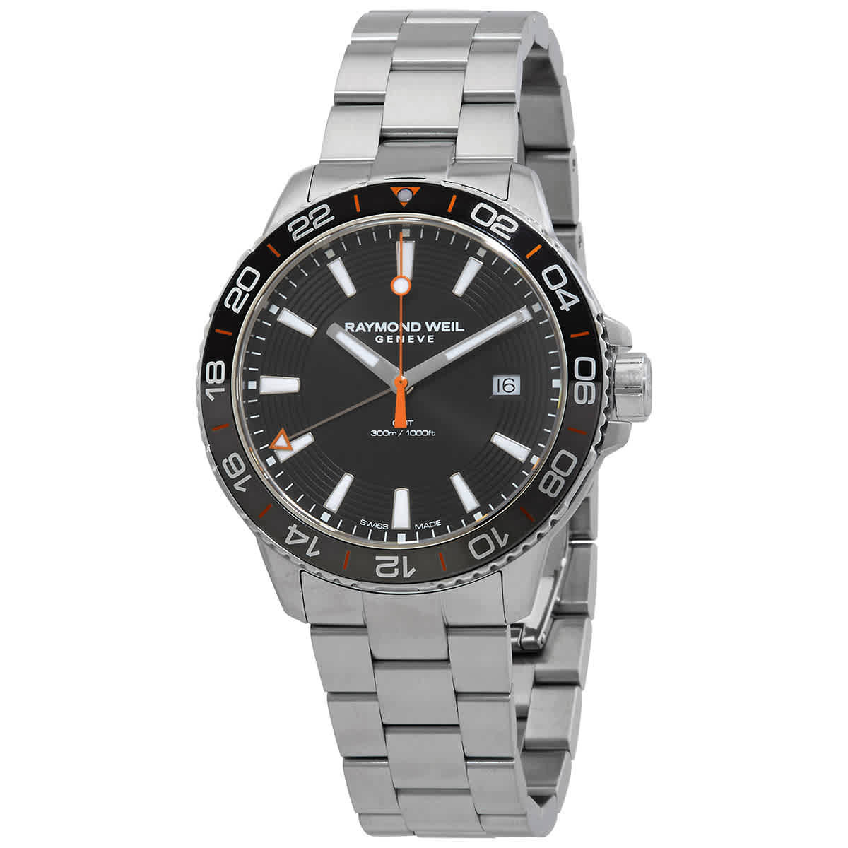 Raymond Weil Tango Quartz Black Dial Mens Watch 8280 -ST2-20001
