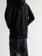 RICK OWENS - Champion Jason's Logo-Embroidered Loopback Cotton-Jersey Zip-Up Hoodie - Black - M