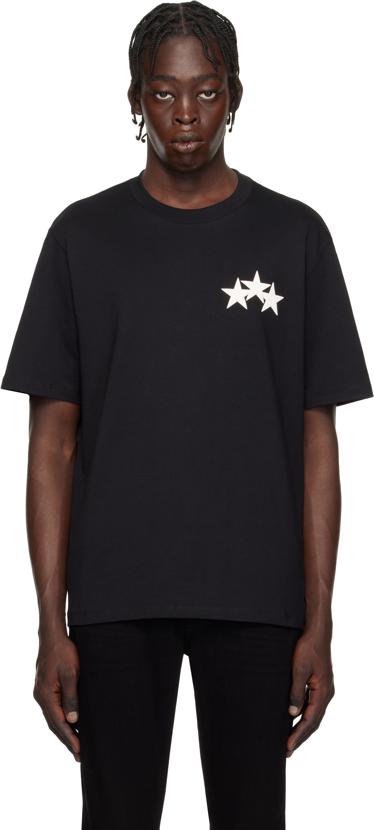 【送料&関税込】AMIRI starbust Black Cotton T-shirt AMIRI Starburst T-shirt | Black | FARFETCH
