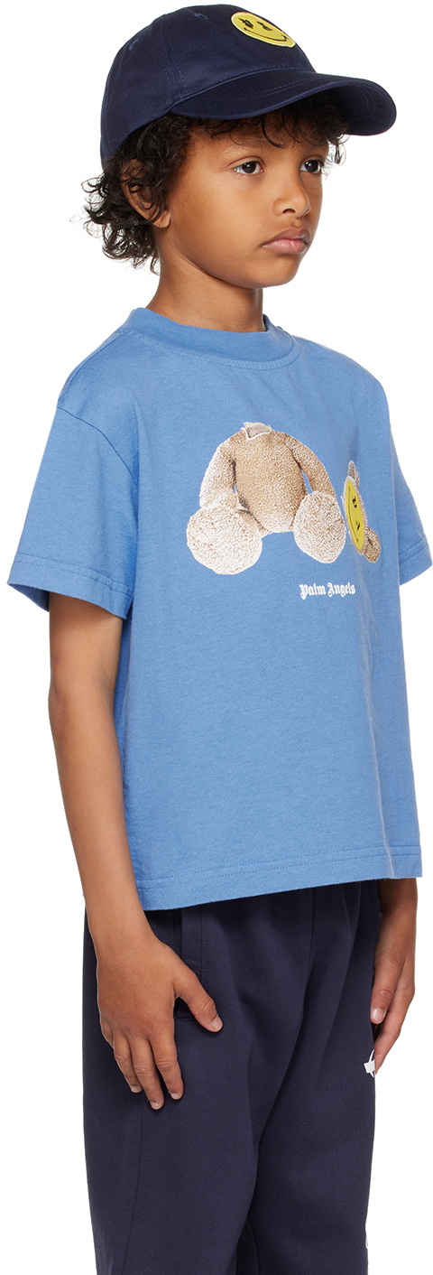 Sweat à Capuche Palm Angels Smiley Bear - Couleur Jaune Citron, Taille 8Y (garçons) - Authentique, Neuf Avec étiquettes