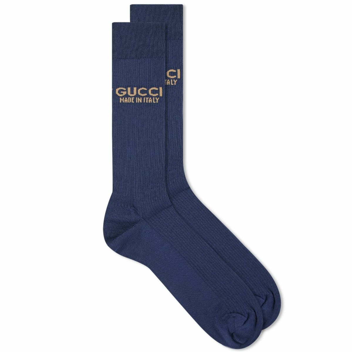 Photo: Gucci Men's Logo Socks in Navy