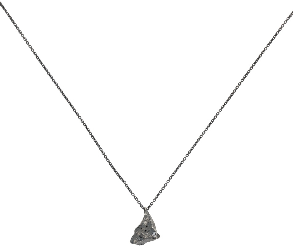 Chin Teo Silver Oxidized Fragment Necklace