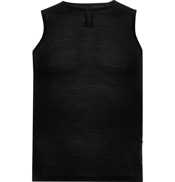 Photo: Rapha - Wool-Blend Mesh Cycling Base Layer - Black