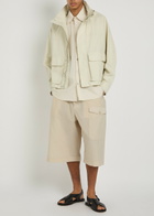 Lemaire Cotton-blend Cargo Shorts Off White