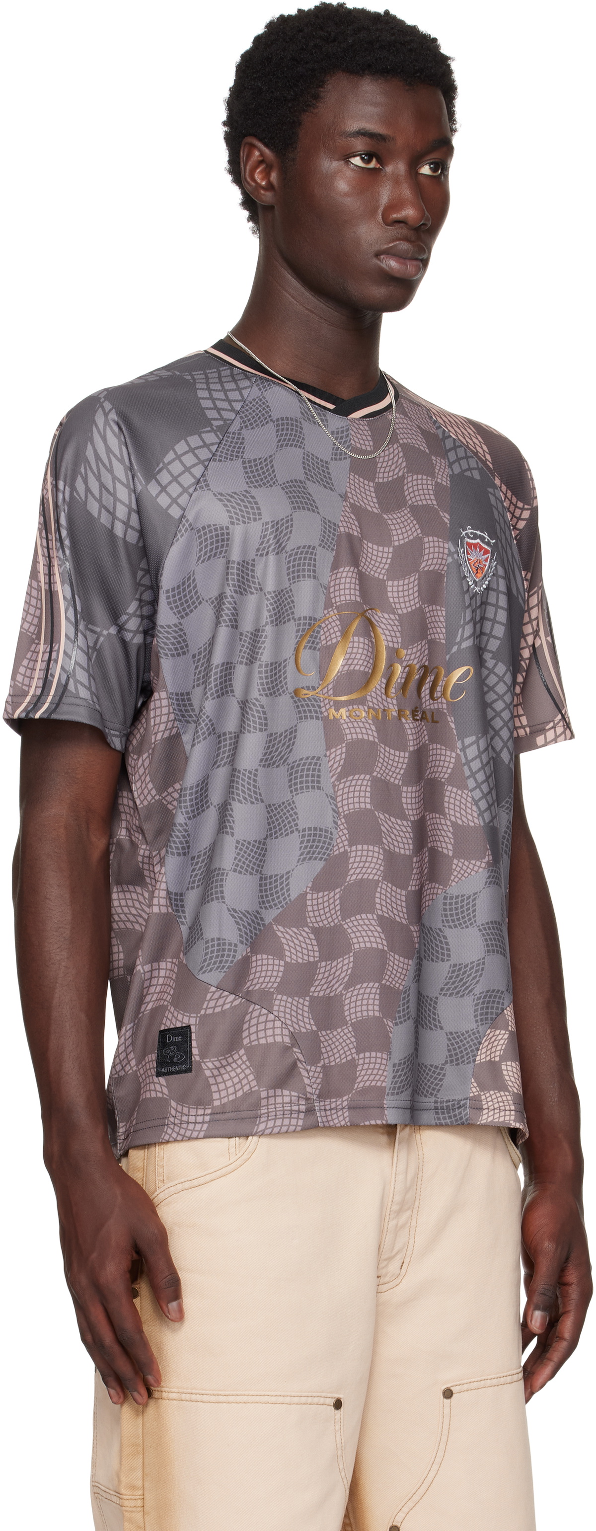 Dime Gray Checkered Home Jersey