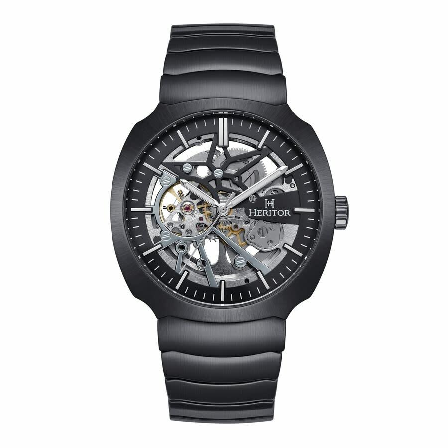 Heritor Magnus Automatic Black Dial Mens Watch HERHS4102