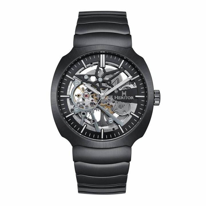 Photo: Heritor Magnus Automatic Black Dial Mens Watch HERHS4102